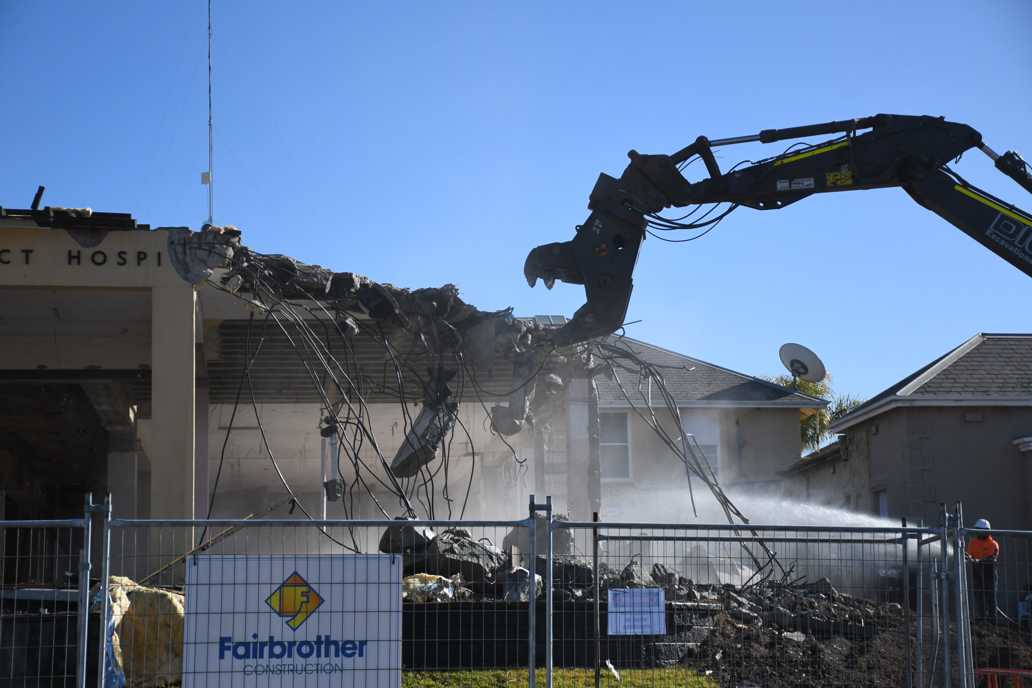 Demolition works are well underway revealing the hospital’s historic heart while improving access to healthcare for locals.