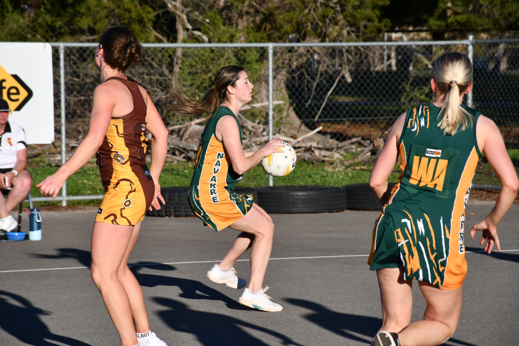 Chloe Frank looks to get the Grasshoppers moving in their clash with Talbot.