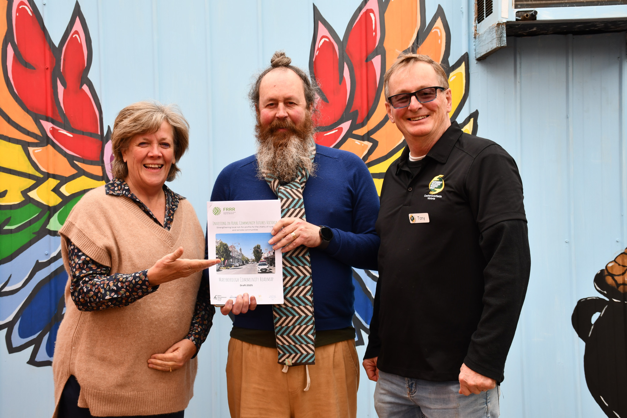 Anna De Villiers, Alistair Shaw and Tony Macer are excited to hear the community’s pitches.