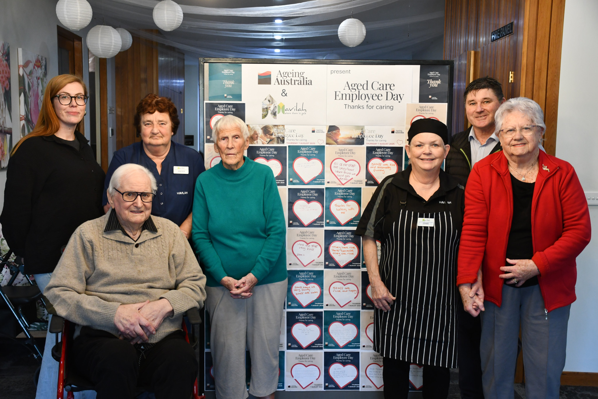 It was a heartfelt message of appreciation across the region on Thursday, manifesting in celebrations of all kinds, including Havilah’s residents writing thank you letters for staff.