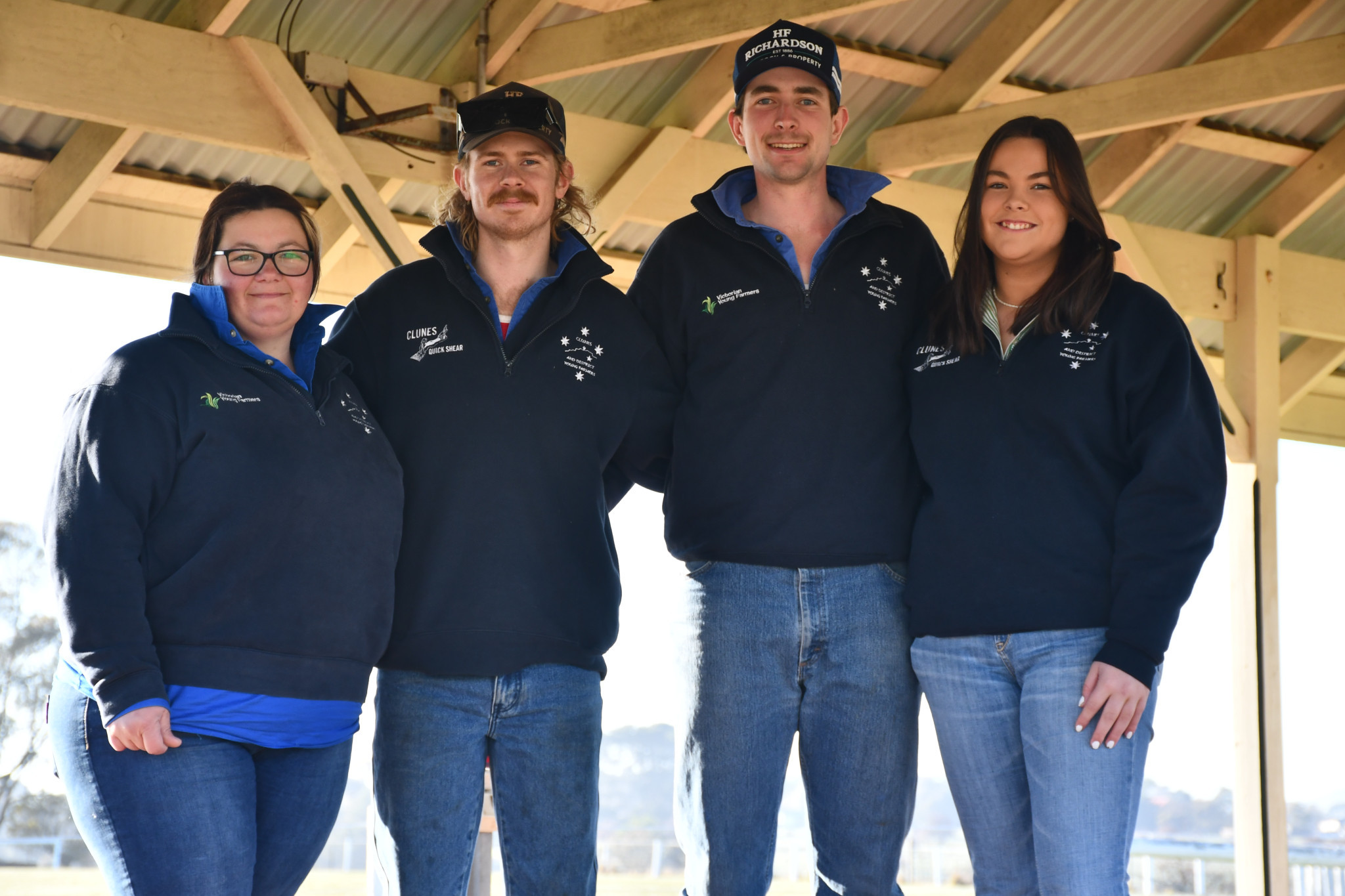 Jenny Redpath, Liam Flowers, Will Quartermain and Lacie Smith hope to raise $10,000 for BlazeAid — an organisation which supports rural communities impacted by natural disasters. 190825 20
