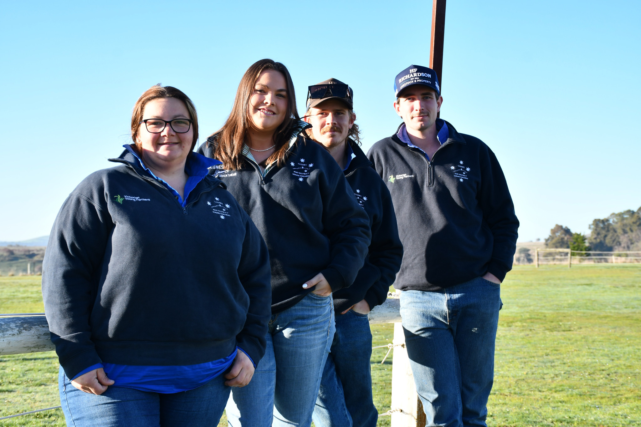 Clunes and District Young Farmers’ own Jenny Redpath, Lacie Smith, Liam Flowers and Will Quartermain are seeking sponsors for the Clunes Quick Shear event. Sponsorship is essential for it to run, they explained, with a goal of raising $10,000 on the day to support rural communities after natural disaster.