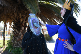 Suzanne Blackie as the mirror, mirror on the wall…