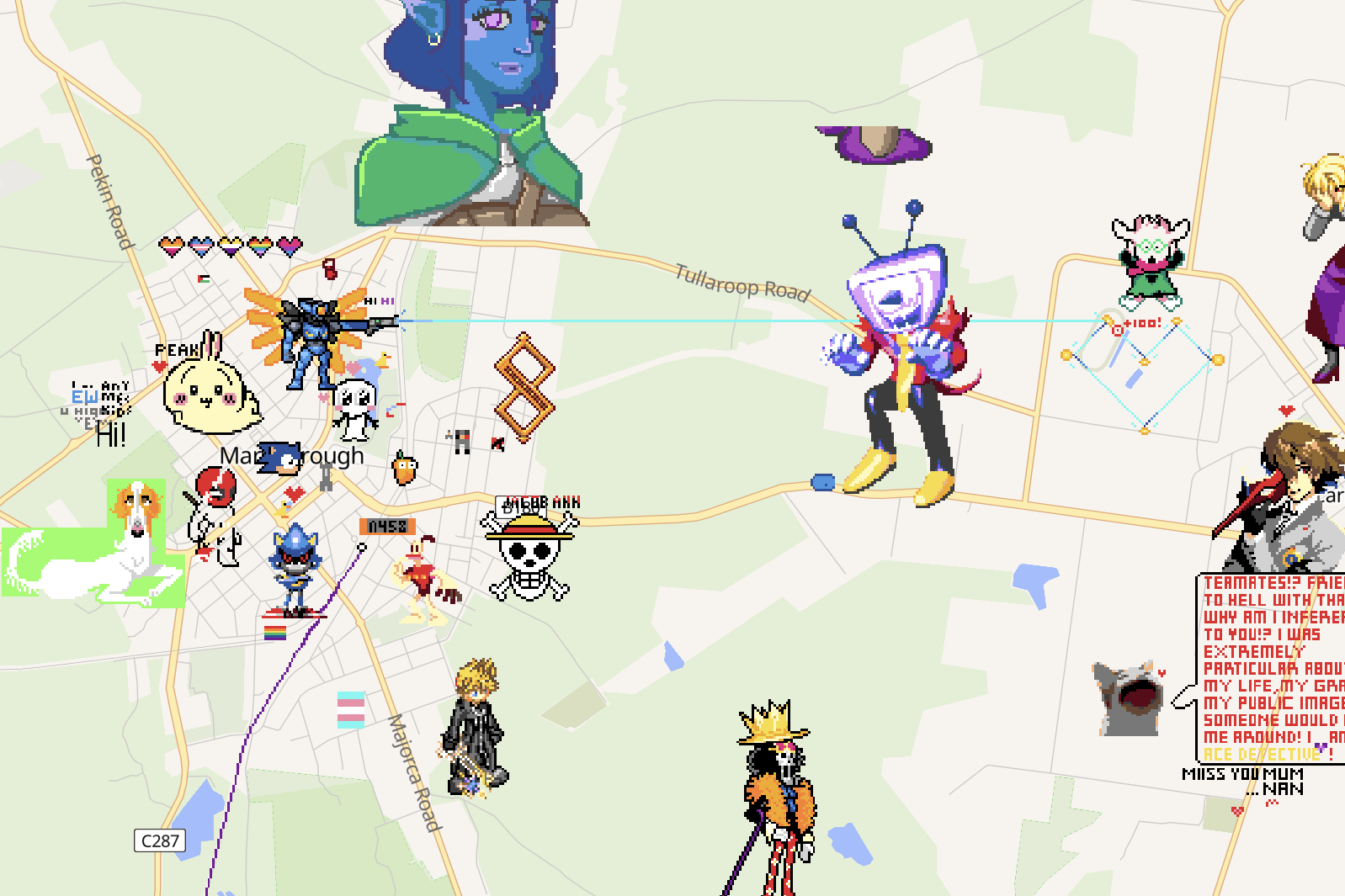 The map of Maryborough and district has become a canvas for local creativity since the website’s launch.