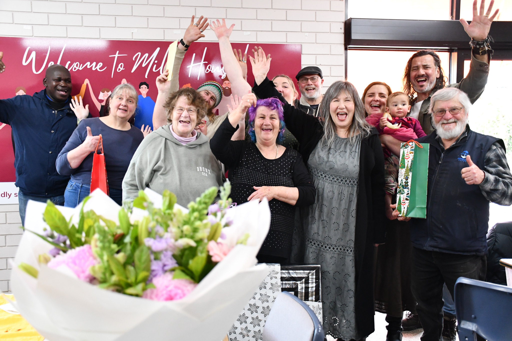 The community gathered on Friday to farewell Michelle Baker, Mill House Neighbourhood House coordinator, while celebrating the impactful legacy she leaves.