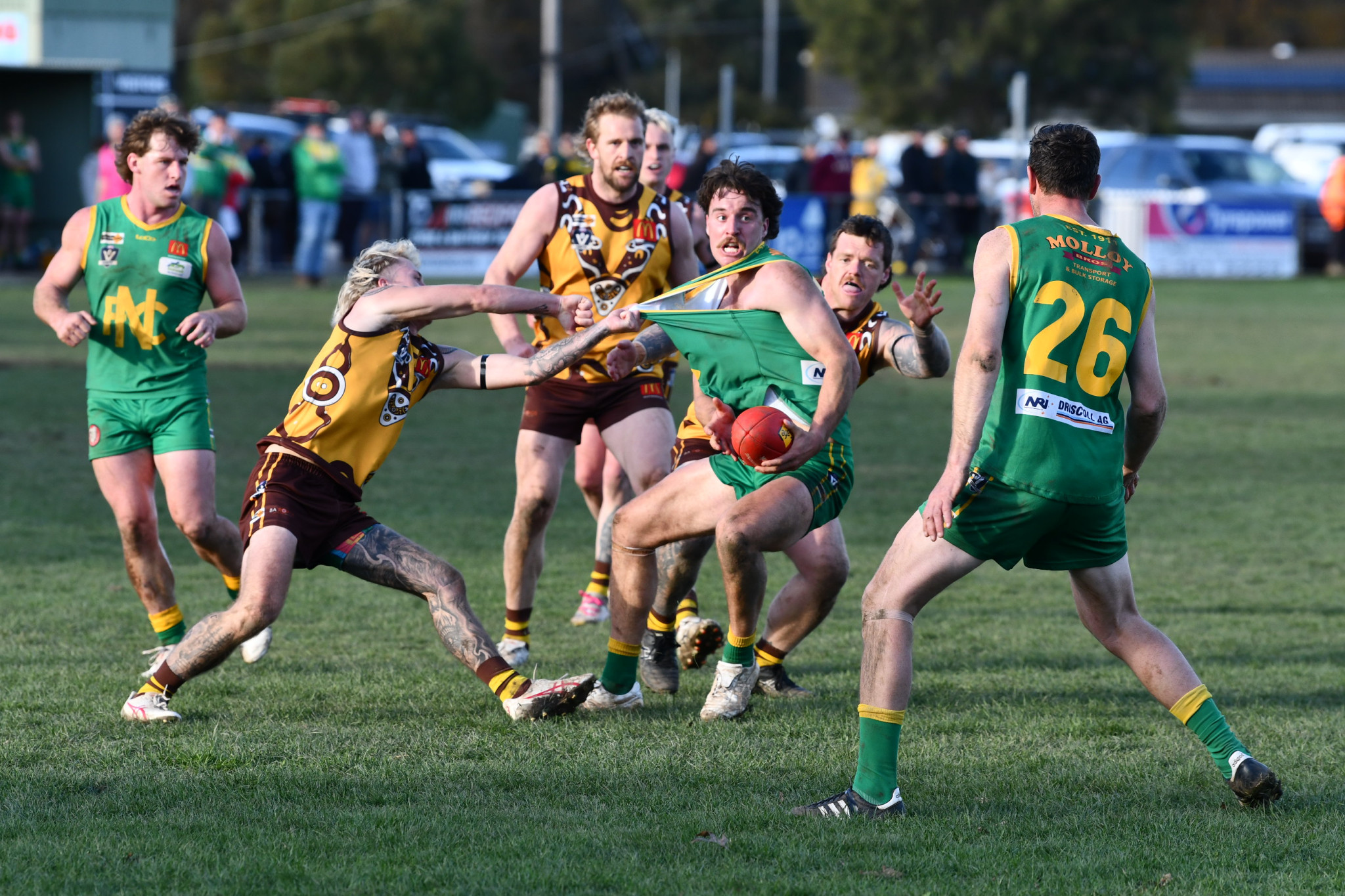 Jude McGuire’s Talbot did everything they could to hold on to their finals aspirations, but two late goals from Angus Bade’s Navarre stunned the Hawks and sent them to the preliminary final.