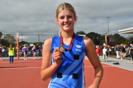 13 and under best on court, Scarlett Ramsey of Newstead.