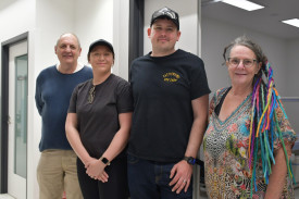 The community were invited on guided tours of the hospital with Alin Hilder, Jamie and Shannon Crutchley, and Katinka Hilder joining an early group.