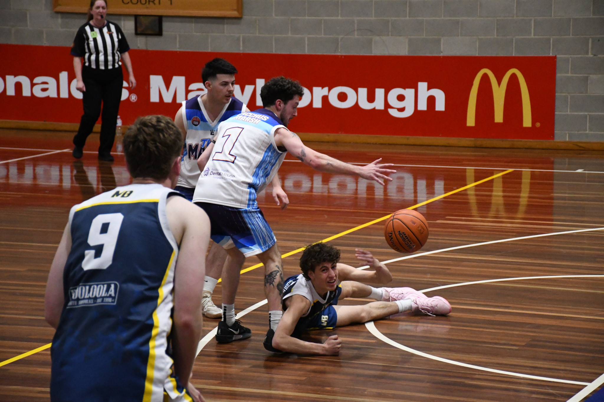Jack Skinner showed great hustle in Maryborough’s defeat to Bacchus Marsh.