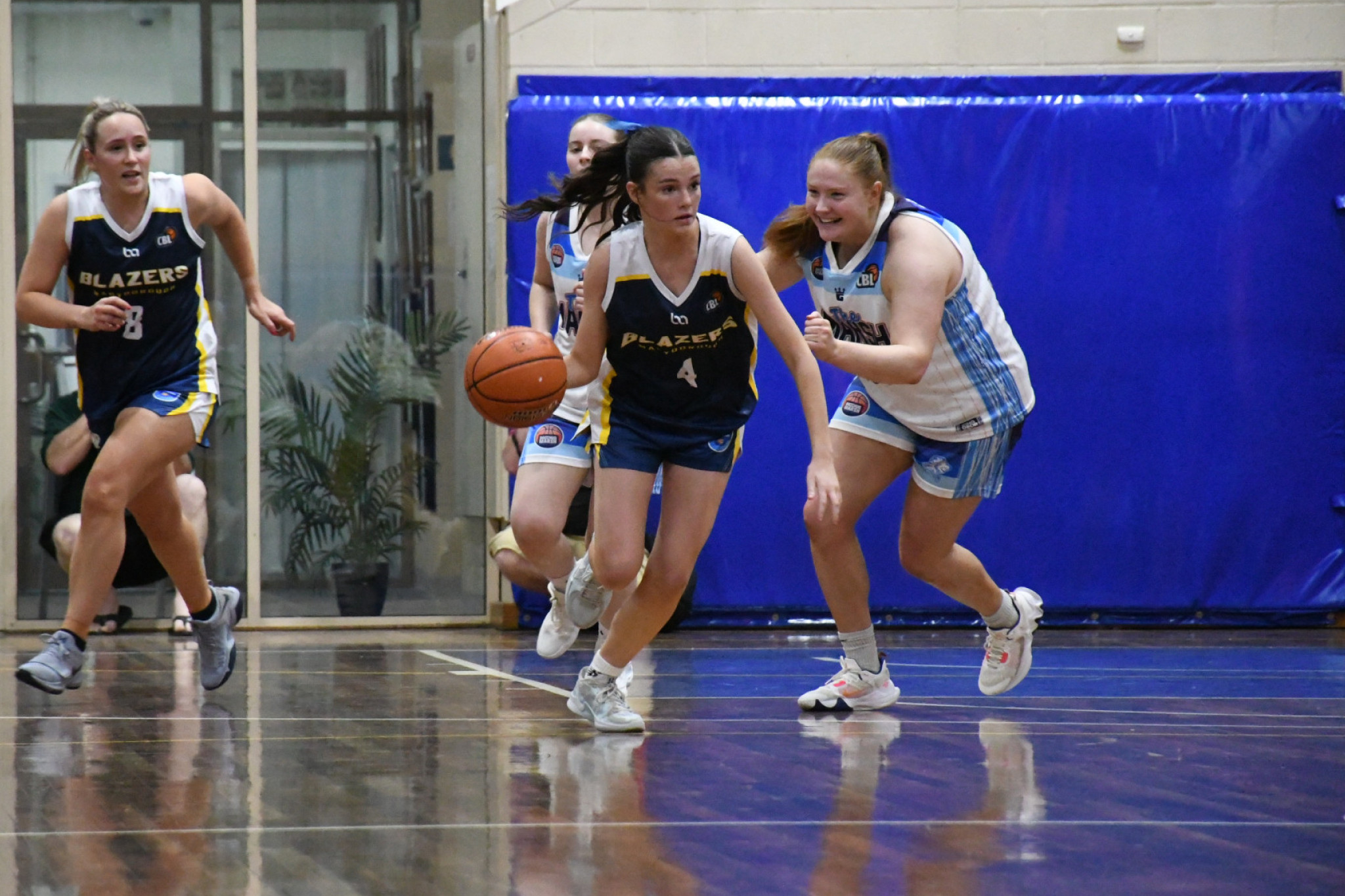 Bridget Allan, pictured against Bacchus Marsh, and the Lady Blazers aim to maintain their fast start to the season.