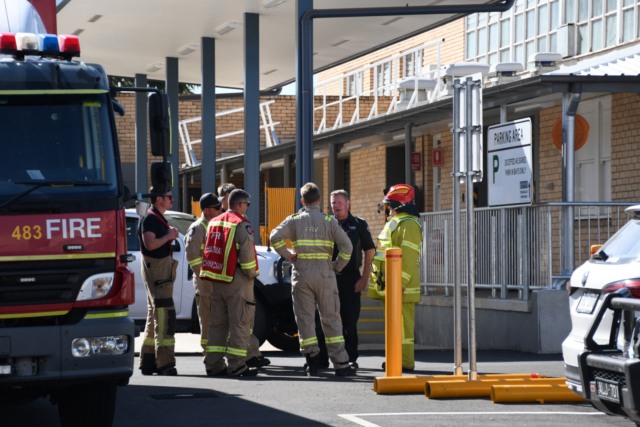 Both local brigades and hazmat response units attended the scene well into Tuesday night to address the mercury spill.