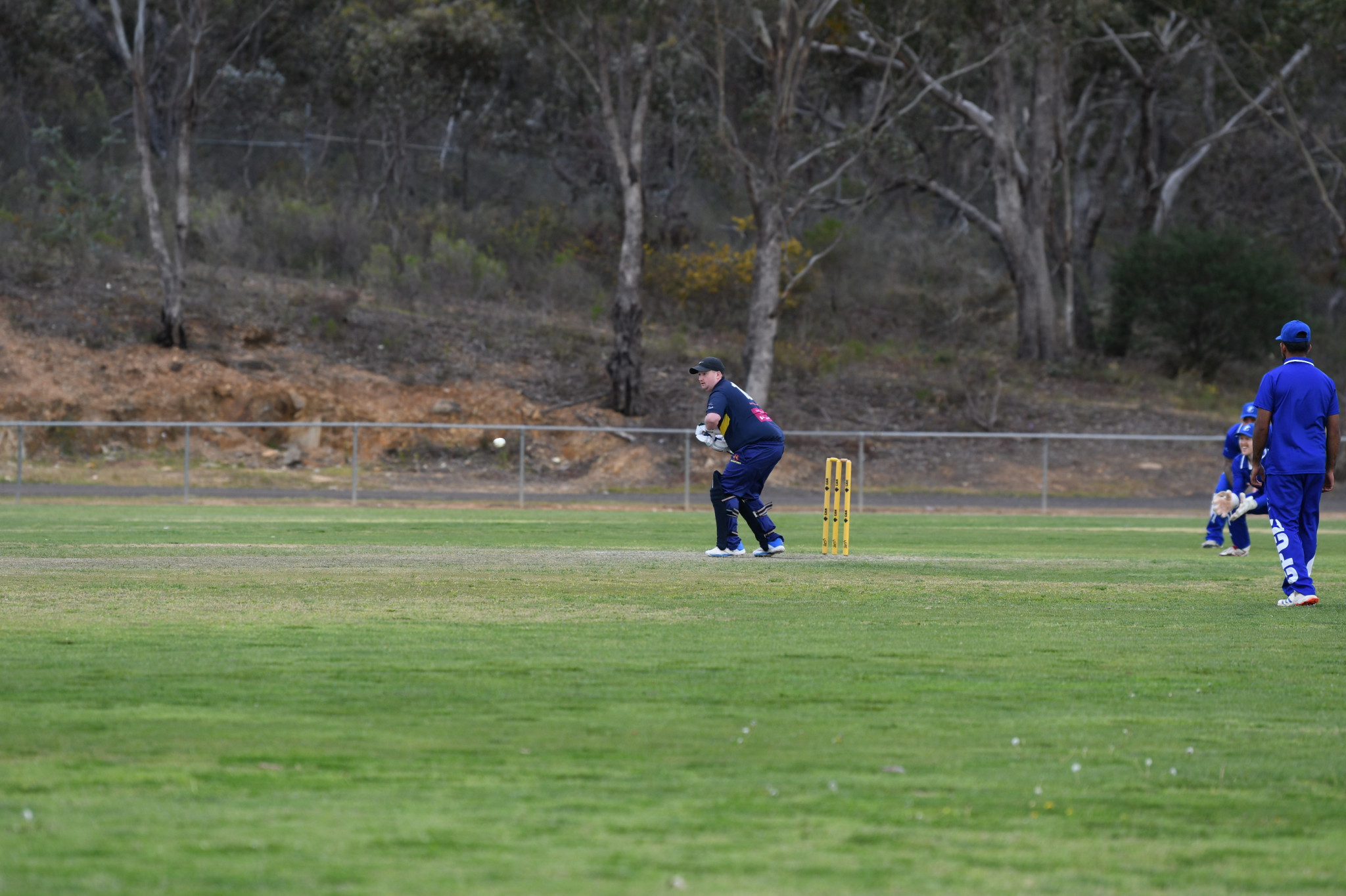 Nathan Elford looking to score late runs for Beaufort versus Colts Phelans.