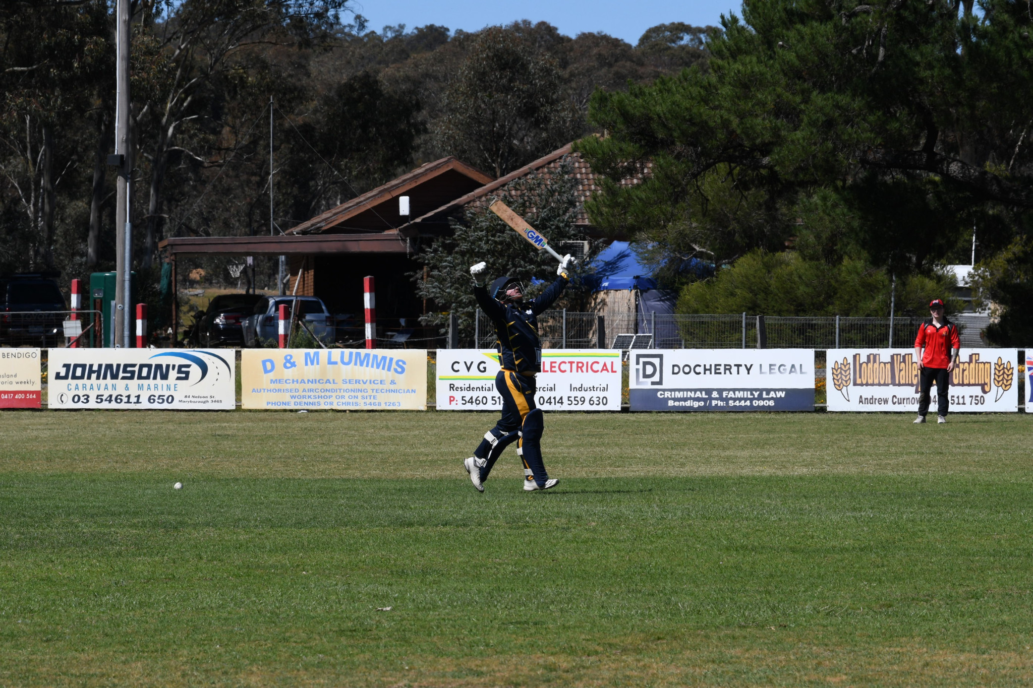 It didn’t take long for the first A grade century to be hit this season as Tom Hannett powered Laanecoorie Dunolly to a 99-run win over Carisbrook with an unbeaten 111.