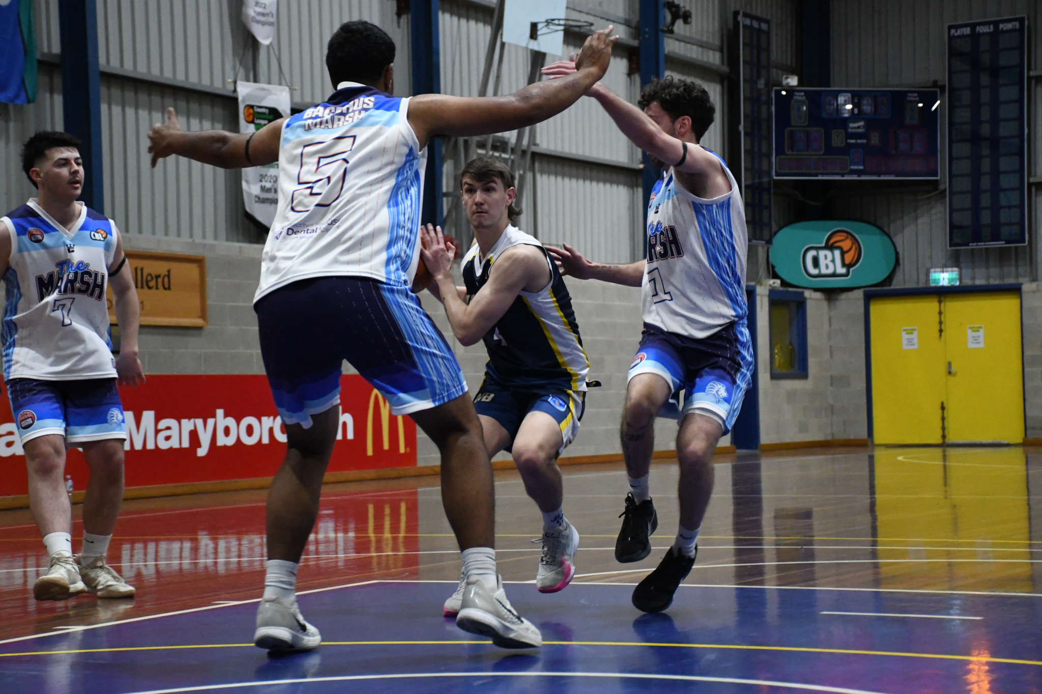 Ky Swards, pictured against the Bacchus Marsh Lions, continued to provide valuable scoring depth against the Castlemaine Cannons with 15 points.