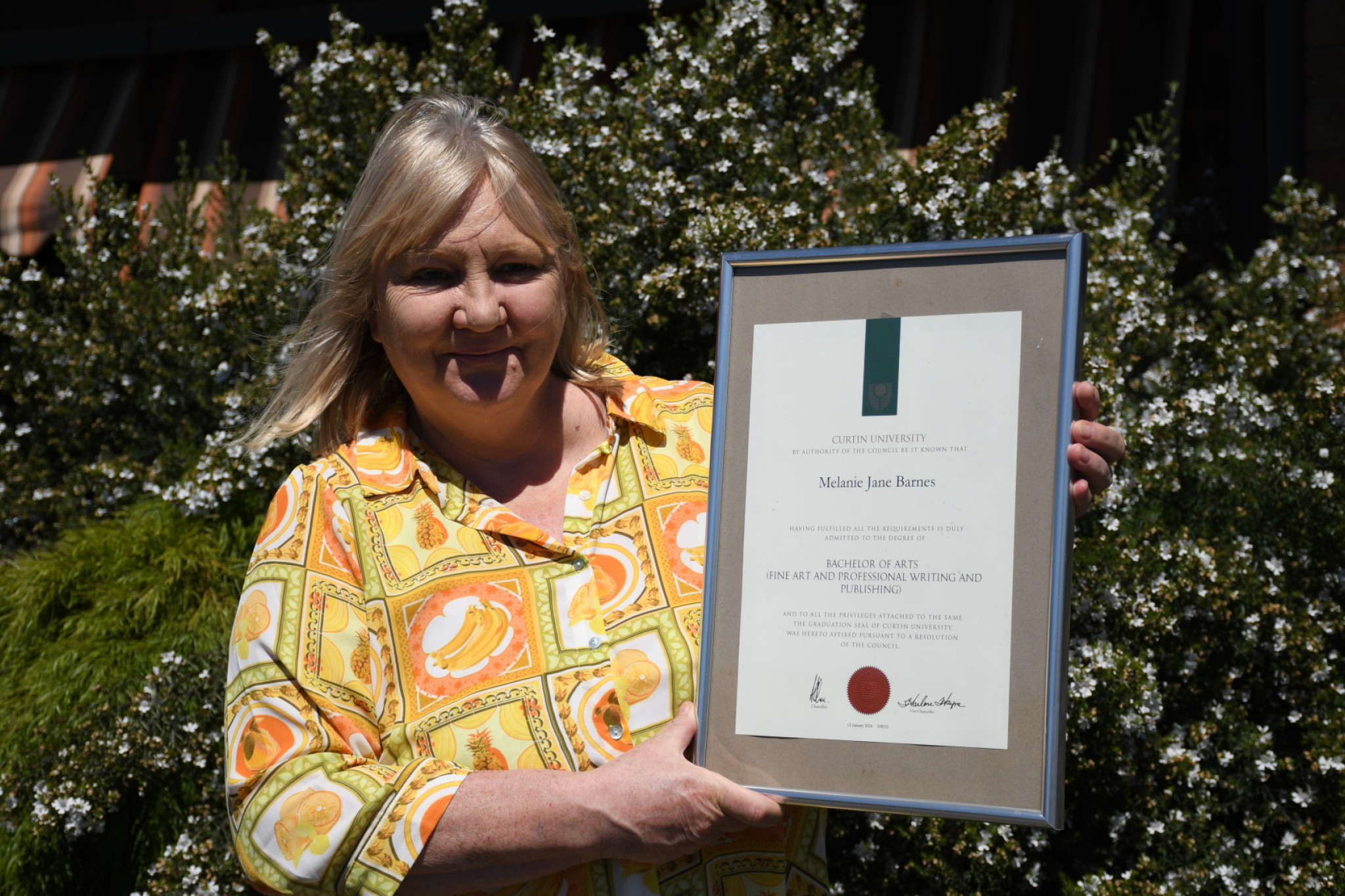 Ms Barnes wanted to continue her tertiary studies at Curtin University after completing a Bachelor of Arts, but the policy changes have hindered her chances of local employment.