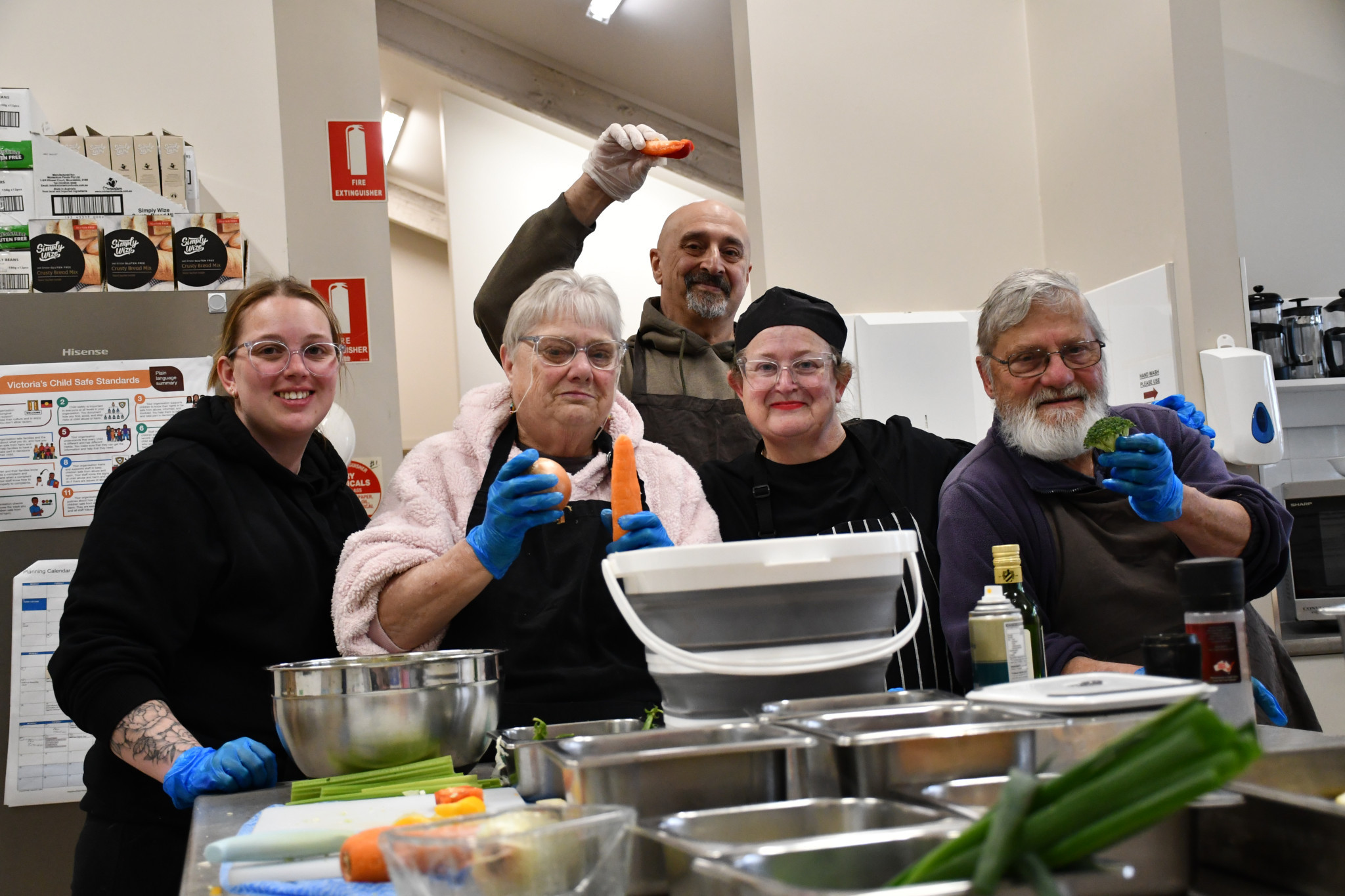 Garden to Gourmet participants Bridget Ansell, Helen Dann, Rob Natoli, Belinda Fabry and Matin Mackay said the program launched a vast range of skills and insights. 071125 12