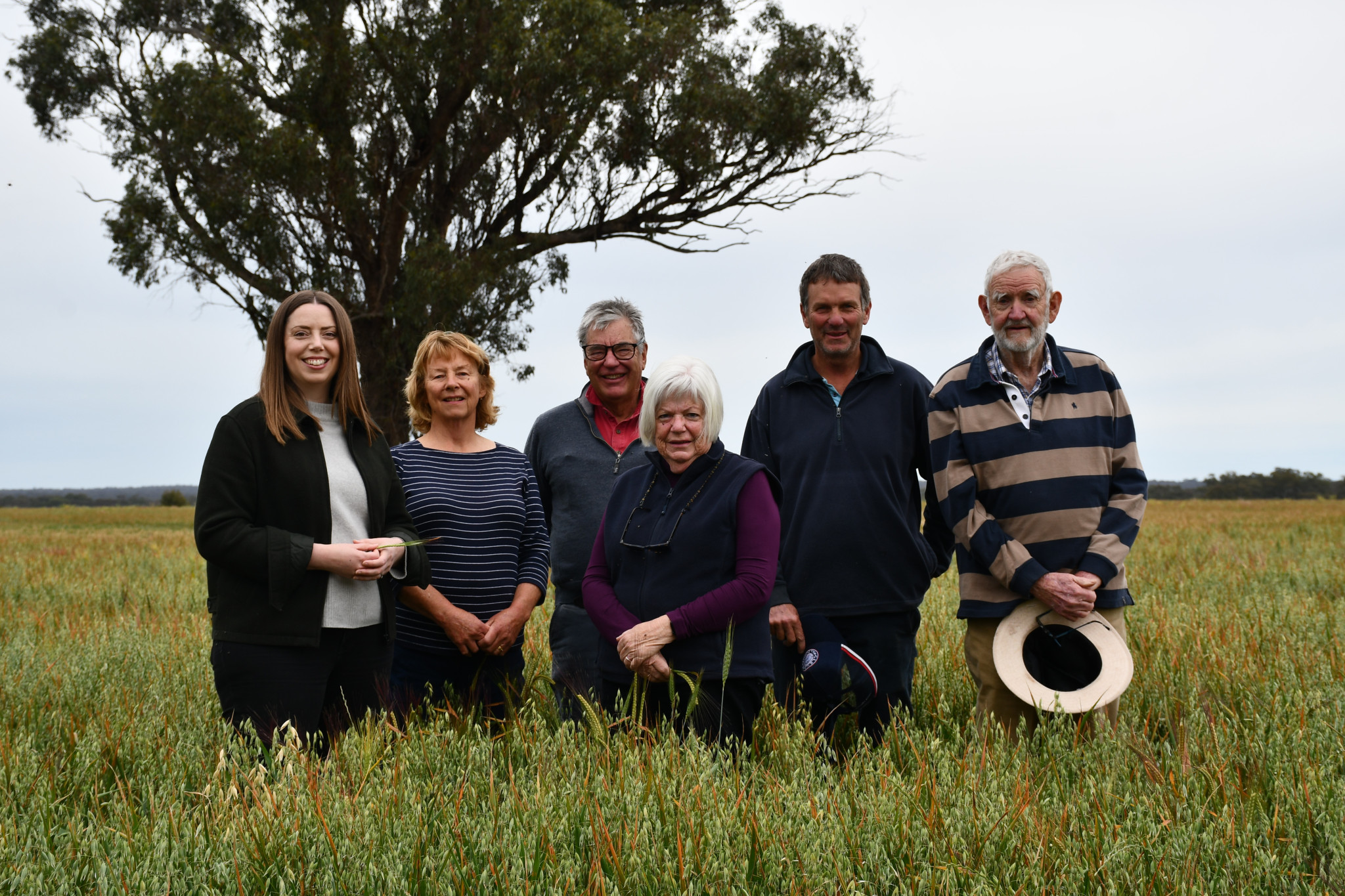 Following recent funding from the State Government, Member for Ripon Martha Haylett alongside Moolort Landcare members Helen Galloway, David Dowie, Alison Teese, Peter Cain and John Williamson are looking forward to seeing the preservation of native vegetation across one of the state’s most unique wetlands.