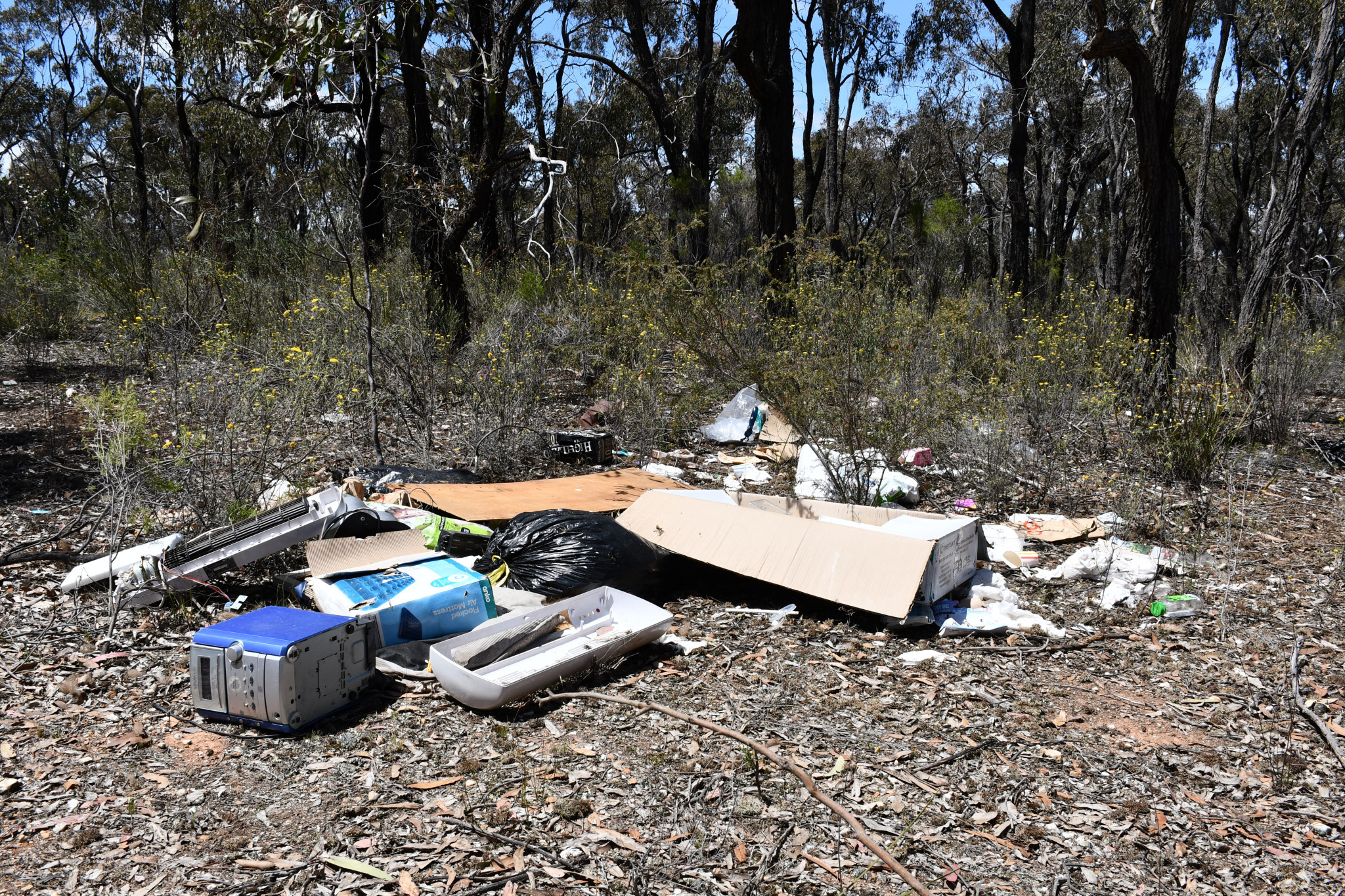 Residents have seen large piles of rubbish becoming more frequent in bushland around Maryborough.