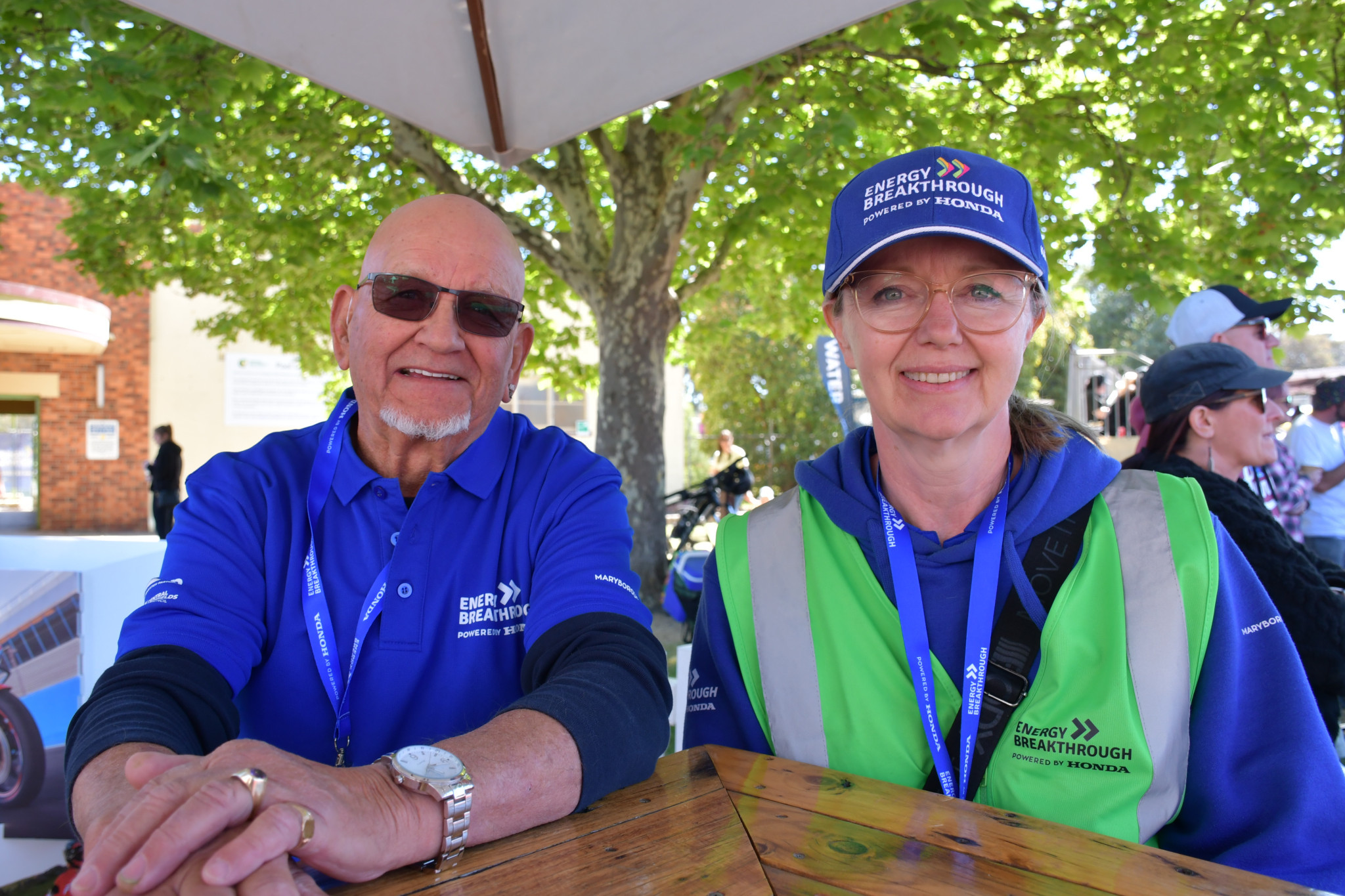 Jeff Hoober and Alisha Chadwick collaborated to raise money for Energy Breakthrough’s traffic light upgrade.