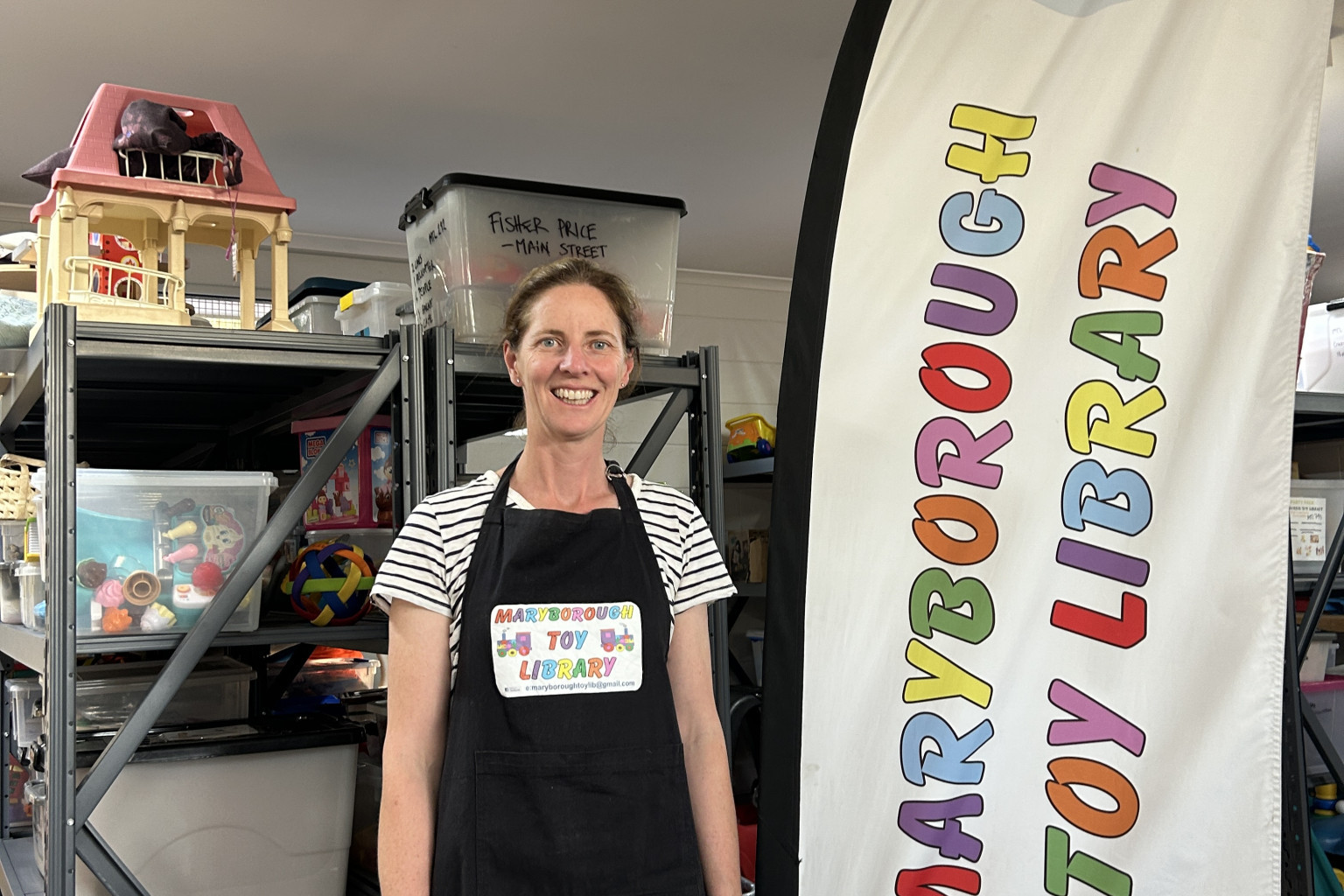 Maryborough Toy Library’s Kate Cain views her award nomination as recognition of the group’s efforts, not just her own.