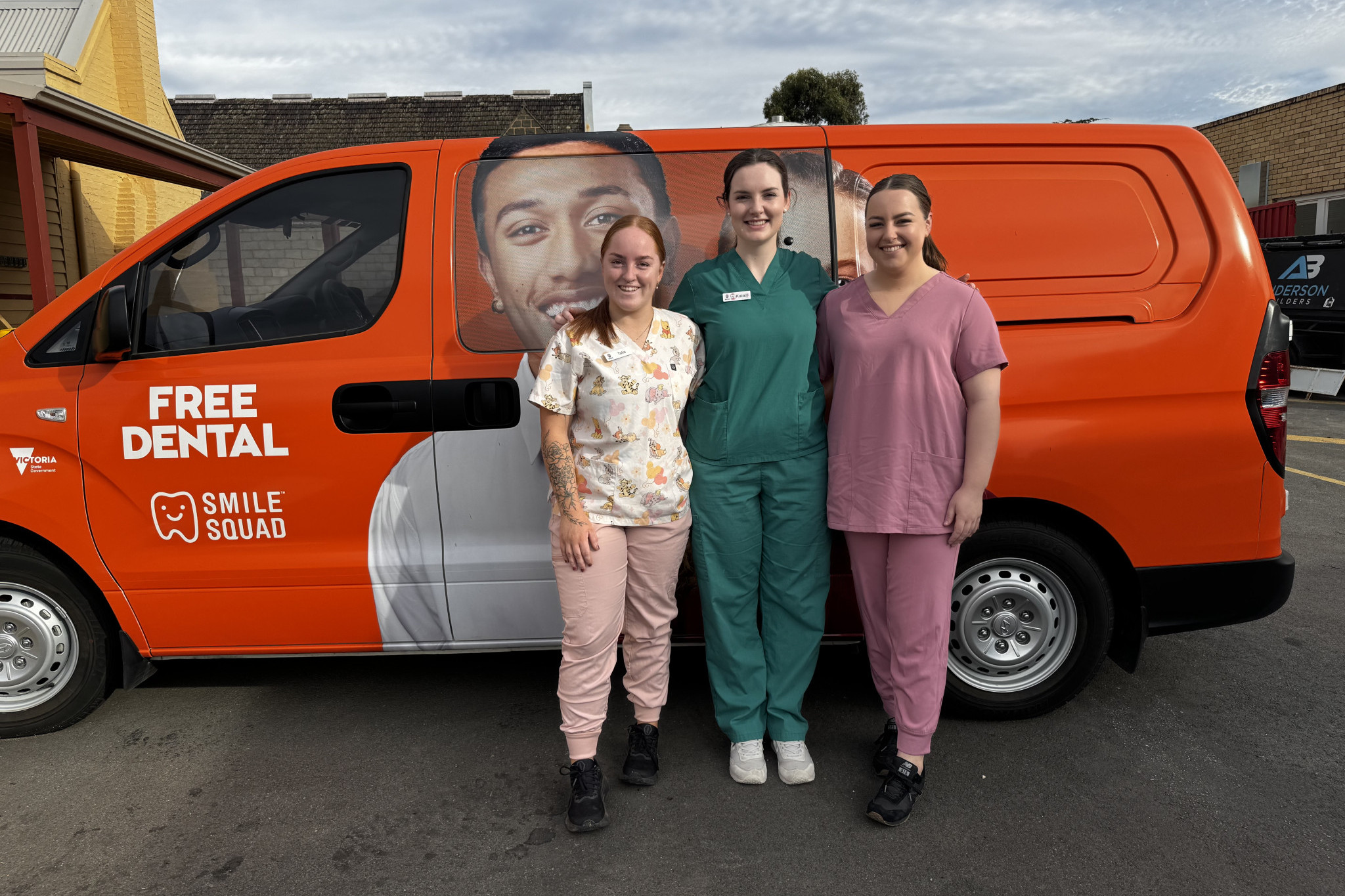 MDHS Smile Squad from left to right, Talia Arrowsmith, Kate Berend and Kayla Wardlaw are ready to spread smiles across the region.