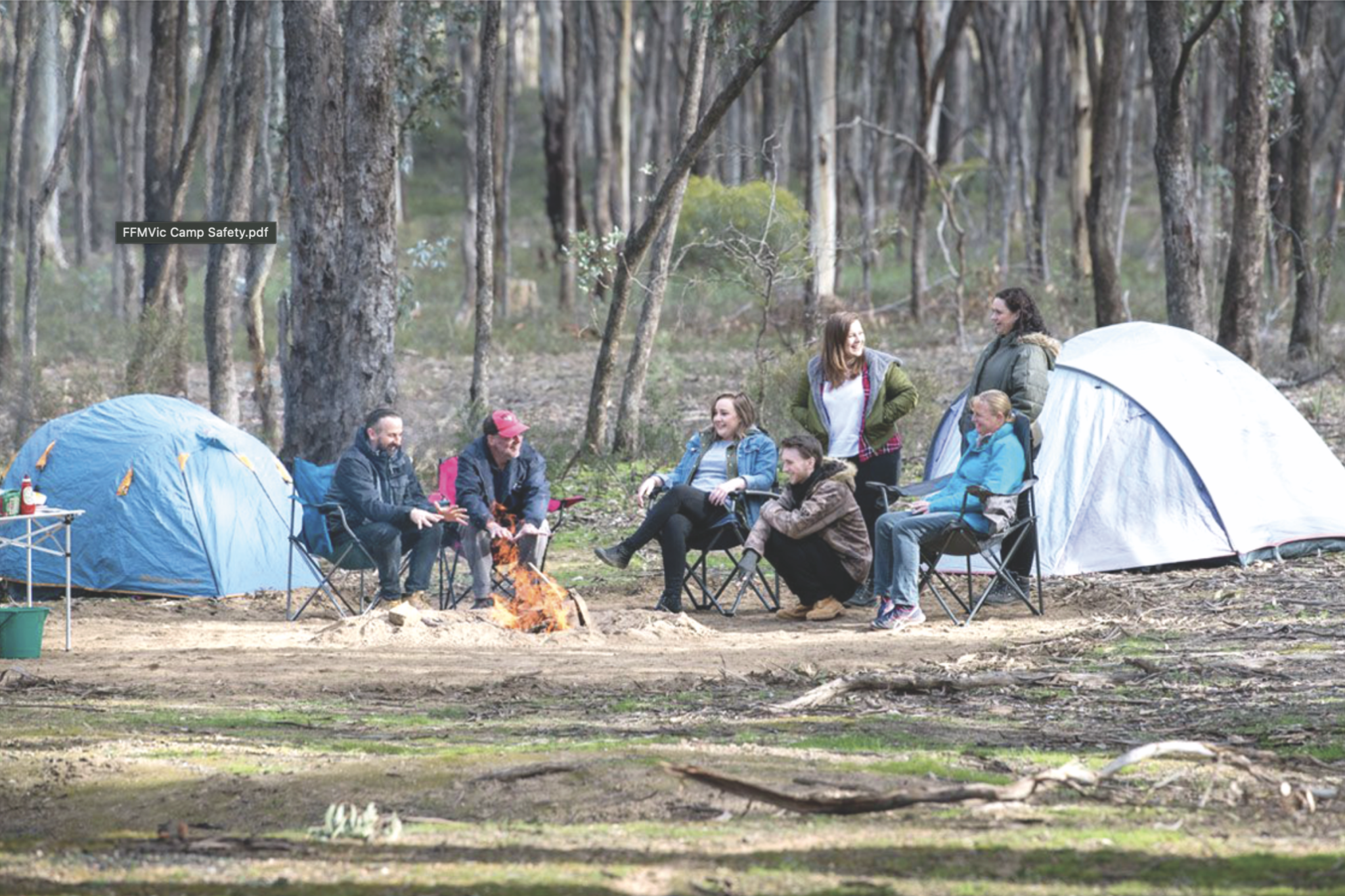 Campers are advised to be responsible with their campfires this weekend.